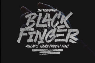 Black Finger Font for Business Branding