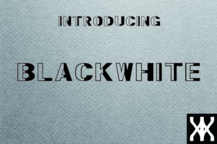 BlackWhite Font for Business Design