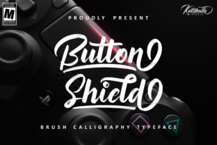Button Shield Font for Business Design