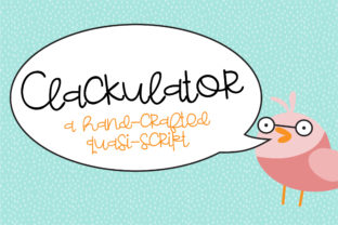 Clackulator Font for Creative Makers