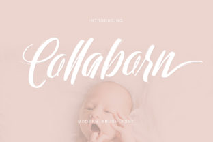 Collaborn Script Font for Editorial Design