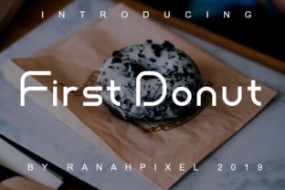 First Donut Font for Creative Publishing
