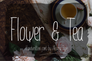 Flower Tea Font for Creative Campaigns