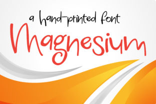 Magnesium Font: Handwritten Elegance for Makers