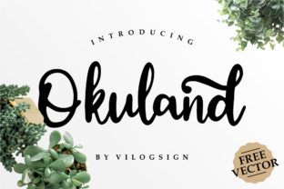 Okuland Font: Whimsical Script for Creative Projects