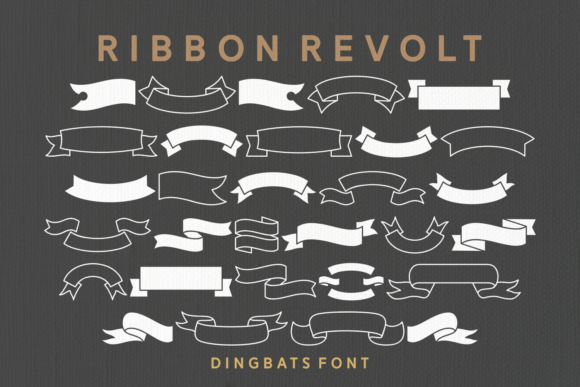 Ribbon Revolt: A Vintage Font for Bold Campaigns