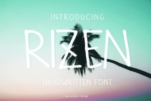 Rizen: A Handwritten Font for Editorial Design and Creative Projects