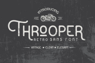 Throoper Font: A Modern Sans Serif Typeface for Editorial Design